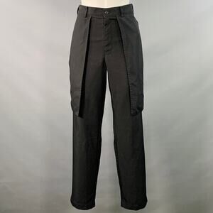 COMME des GARCONS Size M Black Polyester Large Pockets Dress Pants